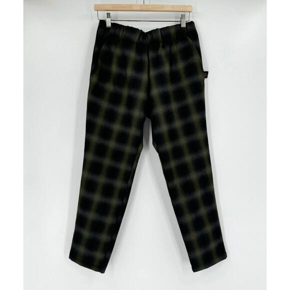 Liberal Youth Ministry Mens Green Plaid Shadow Custom Made Pants Sz 30